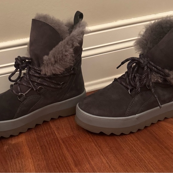 Cougar waterproof Women's Gray Fur-Lined Boots - Picture 2 of 9